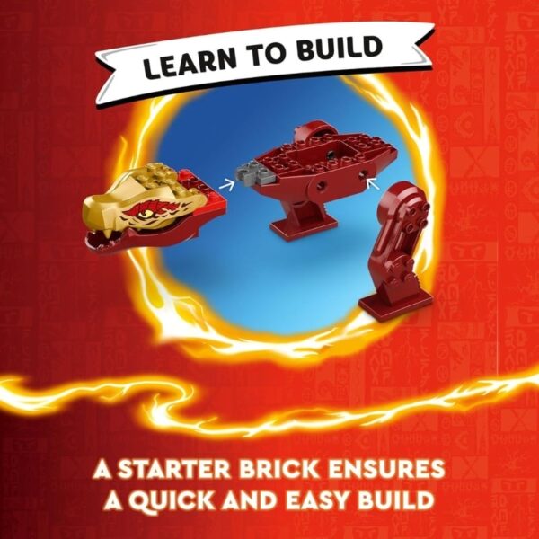 LEGO NINJAGO Kai’s Dragon Battle Playset for Kids