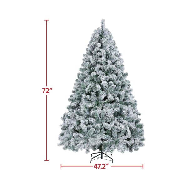 Yaheetech Christmas Tree Prelit Snow Flocked, Multiple Sizes