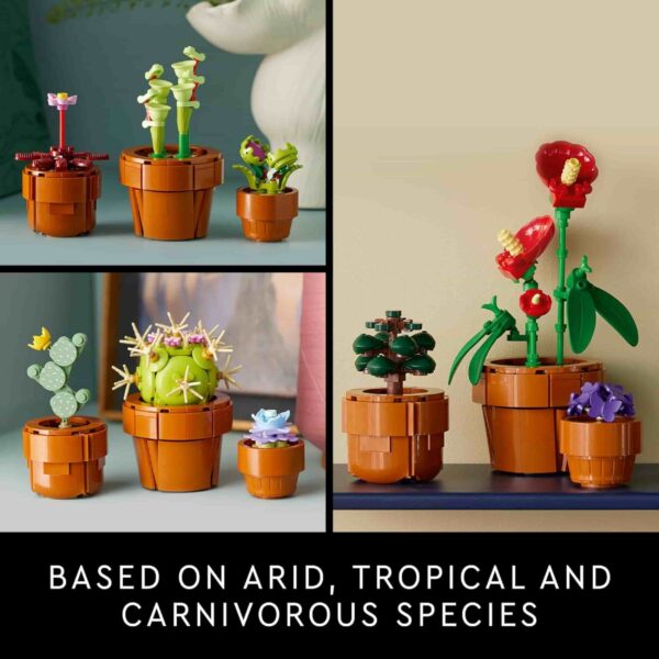 LEGO Tiny Plants Set: Cactus, Carnivorous & Tropical Flora